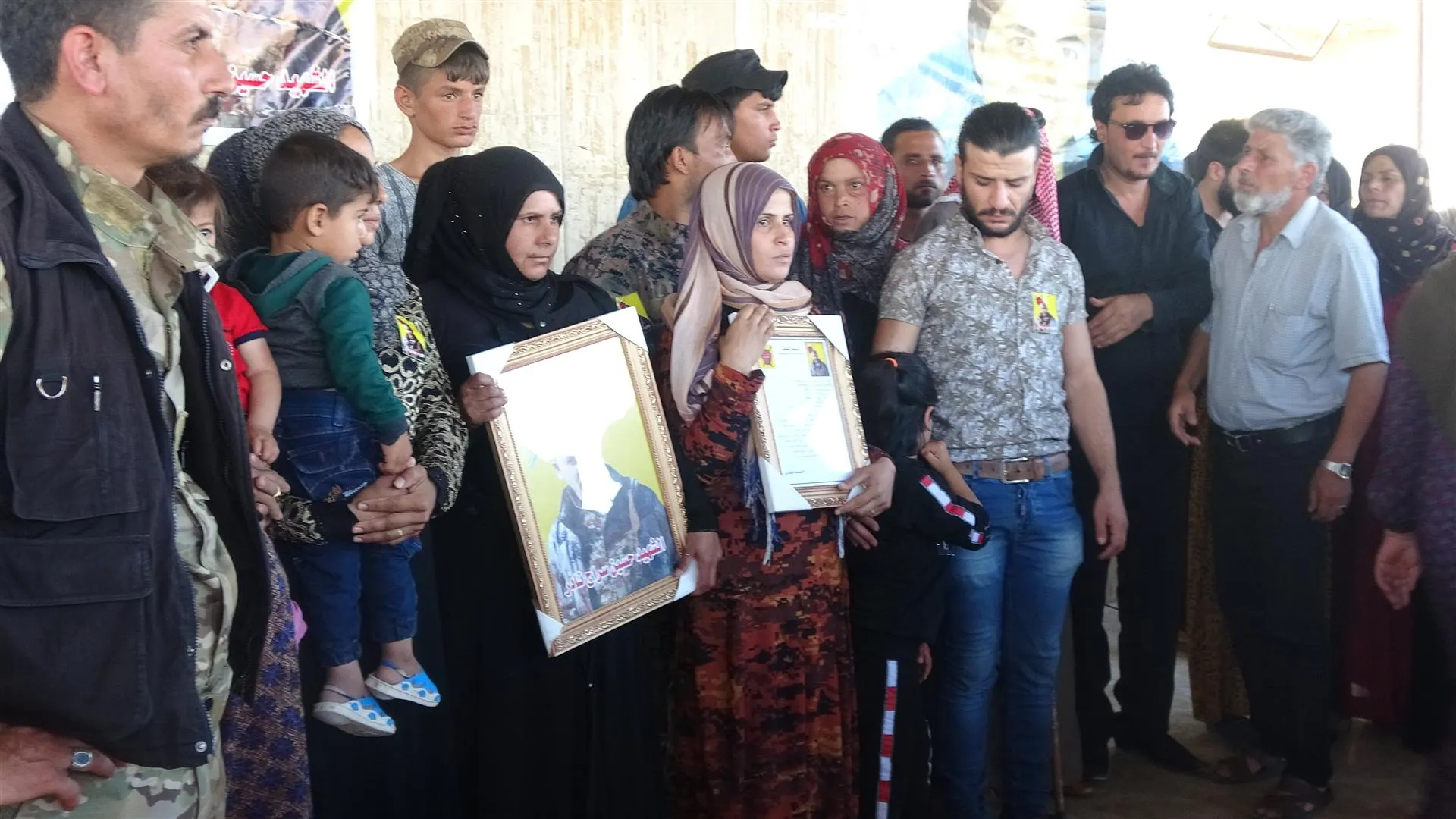 Cenazeyên du şehîdan li Hesekê hatin veşartin