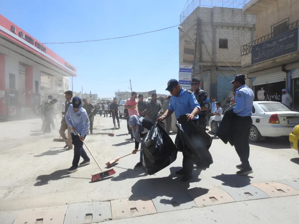 Hêzên Ewehiya Hundirîn li kantona Girê Spî jî dest bi pêngava paqijkirinê kir