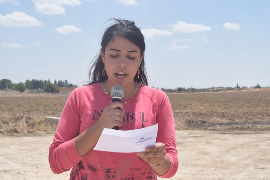 Şêniyên Girê Spî gefên dewleta Tirk şermezar kirin