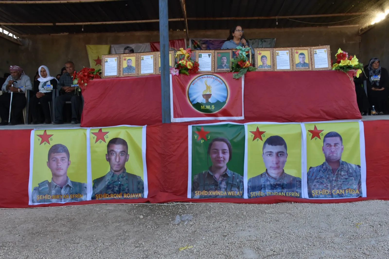 Li Şehbayê bi merasîmekê nasnameyên 5 şehîdan hatin eşkerekirin