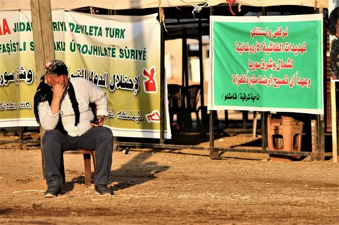 Di bin konê mertalên zindî yê li Serêkaniyê de çalakiyên girseyî