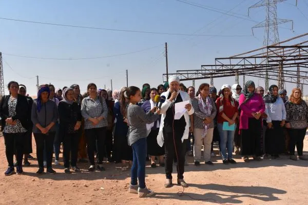 Jinên rêxistinên civaka sivîl ên Efrînê, gefên Tirkiyê şermezar kirin