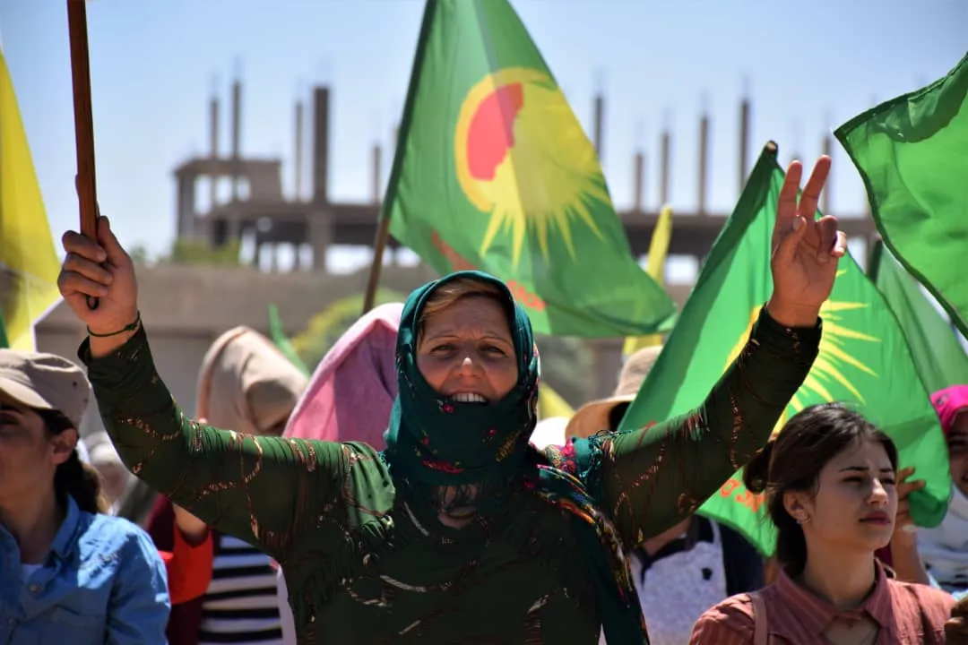 Li Serêkaniyê meşa li dijî dagirkeriya Tirk