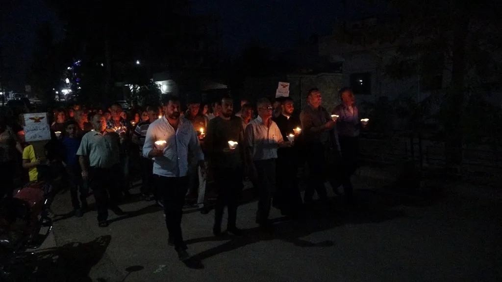 Keldanên li Dêrikê li dijî gefên Tirkiyê meşiyan