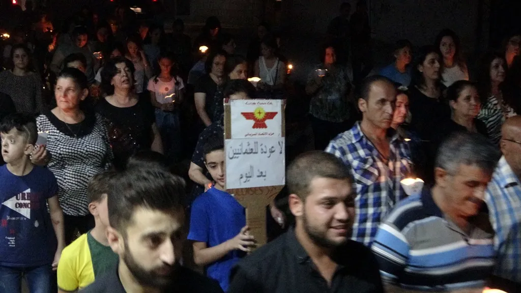 Keldanên li Dêrikê li dijî gefên Tirkiyê meşiyan