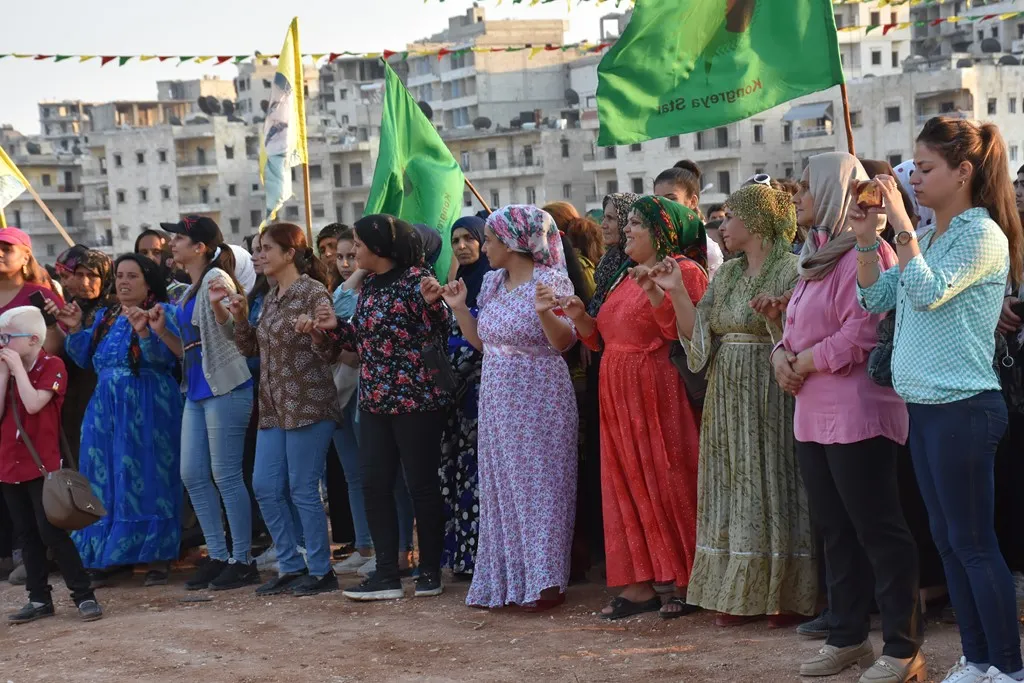 Şêniyên herêmên Bakur û Rojhilatê Sûriyê 15`ê Tebaxê pîroz kirin