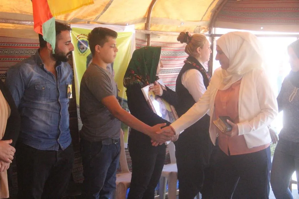 Gelê Kobanê sersaxî ji malbata şehîd Mahir Heleb re xwest