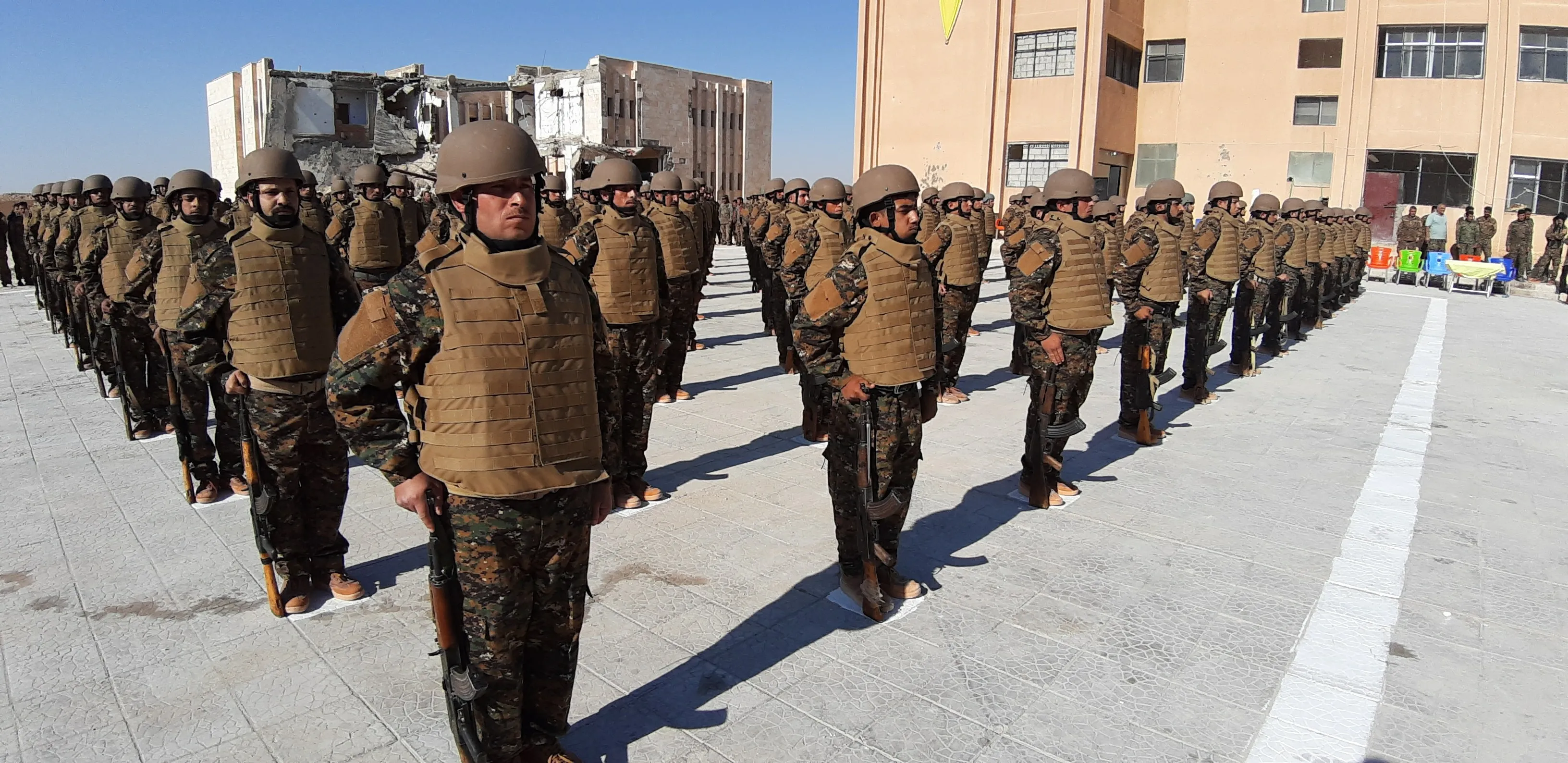 Meclisa Leşkerî ya Şedadê dewreyeke perwerdeyê bi dawî kir