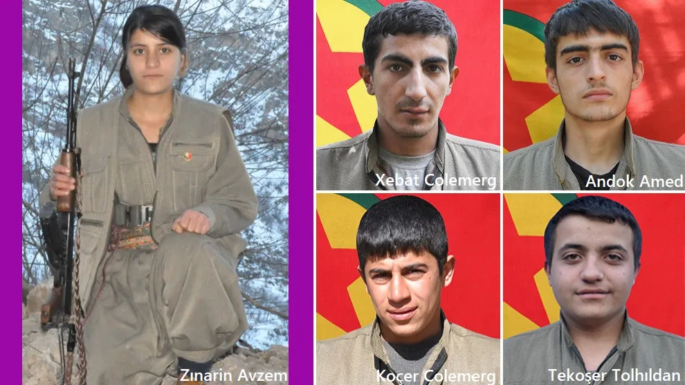 HPG`ê nasanameya 5 gerîlayên şehîd eşkere kir