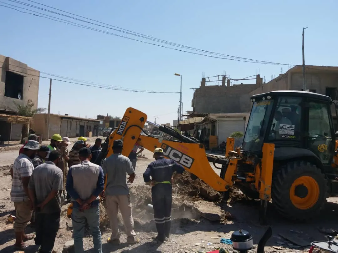 Şaredariya Hecînê toreyên avê sererast dike