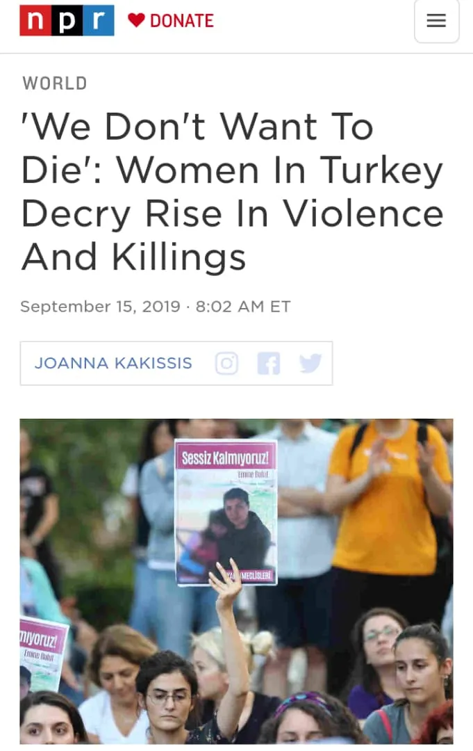 Hejmara cînayetên jinan li Tirkiyê zêde dibe