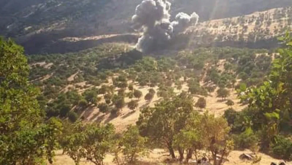 Balafirên artêşa Tirk gundekî Binarê Qendîlê bombebaran kirin