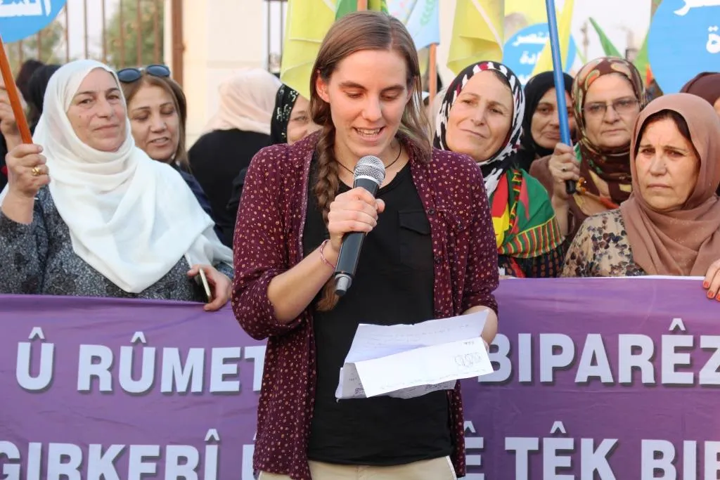 Jin li dijî dagirkeriya Tirk meşiyan