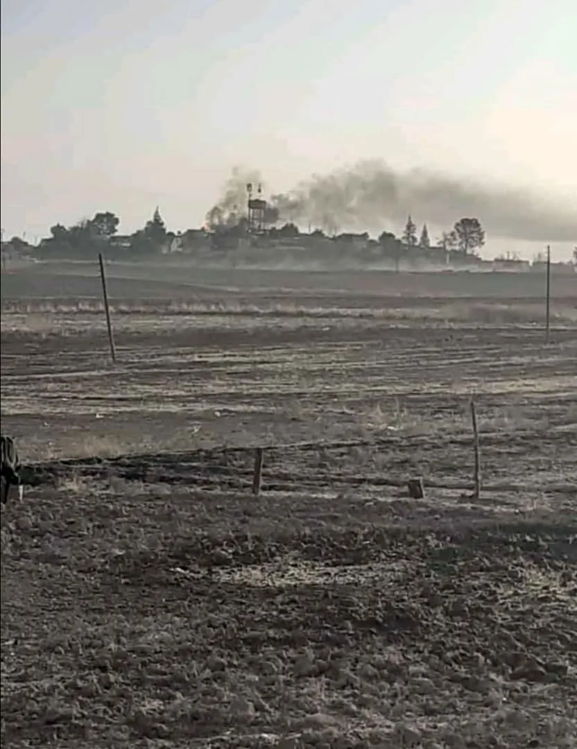 Gundê Erîşa yê Serêkaniyê tê bombebarankirin