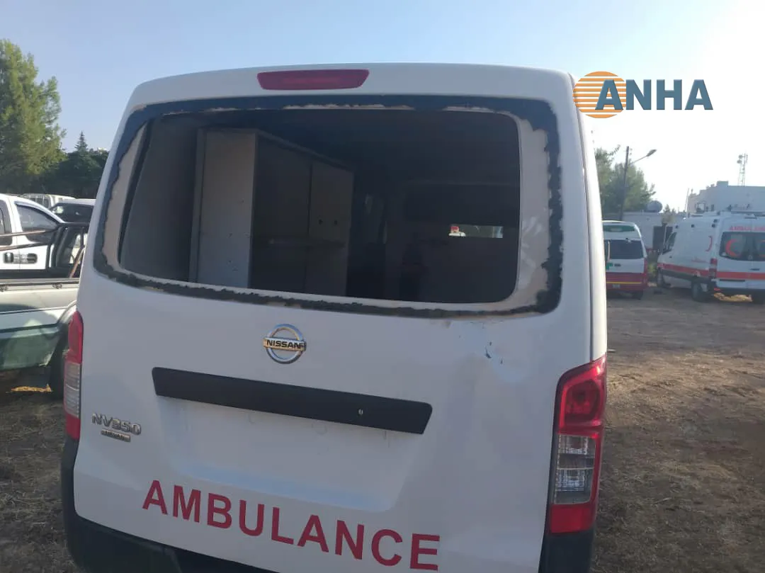 Li Serêkaniyê, dewleta Tirk erebeyên ambulansê topbaran kir...bi wêne