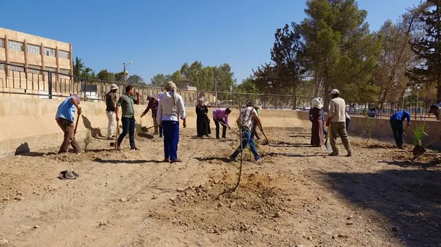 Hezar û 300 dar li parkên Tebqayê hatin çandin