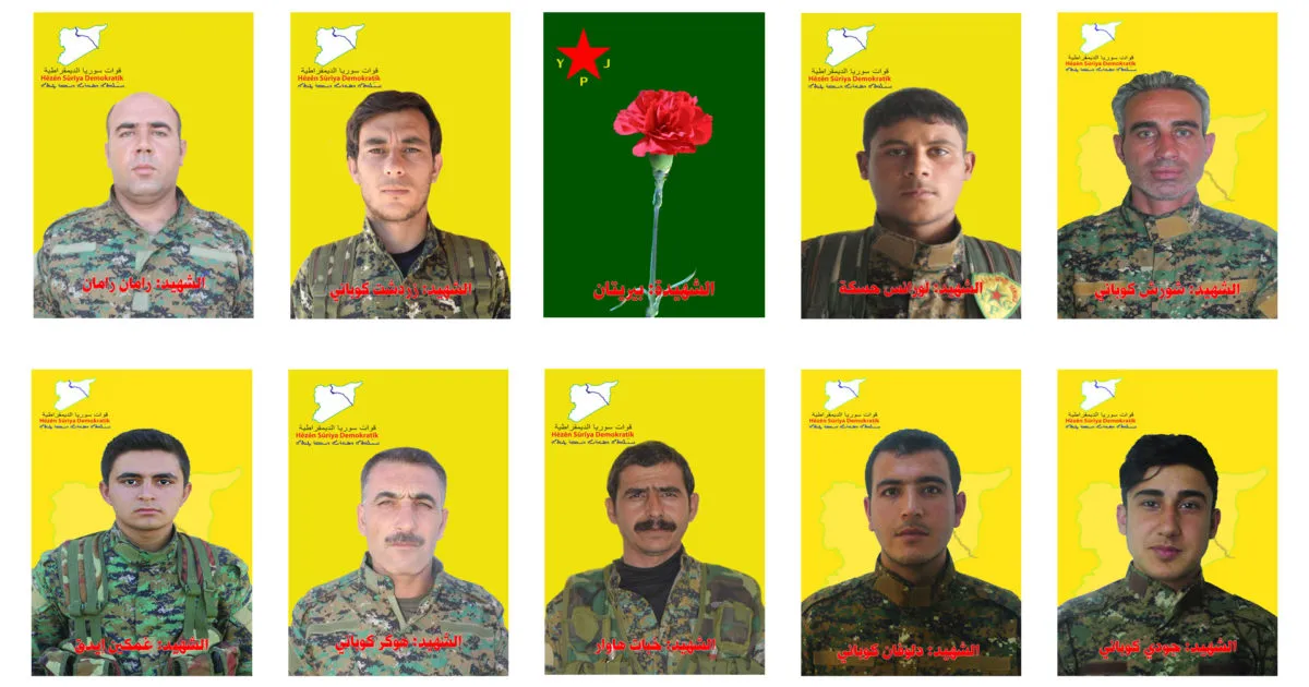 QSD`ê nasnameya şehîdên berxwedana dîrokî ya li dagirkeriya eşkere kir