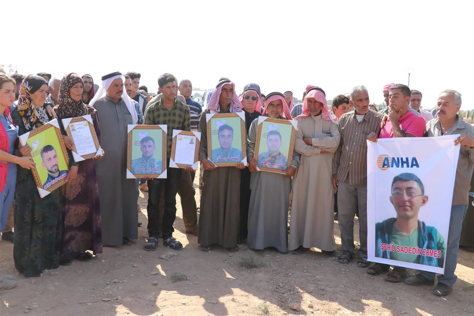 Şêniyên Hesekê cenazeyê Saed Ehmed û yên 5 şehîdên din veşartin