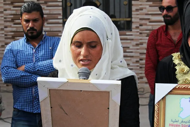 Li Şedadê û Dirbêsiyê merasîmê oxirkirina şehîdan