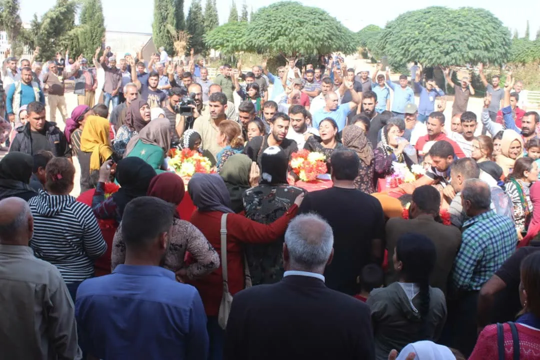 Li Şedadê û Dirbêsiyê merasîmê oxirkirina şehîdan