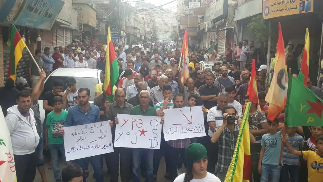 Êrîşên dagirkeriyê li Şamê hate protestokirin