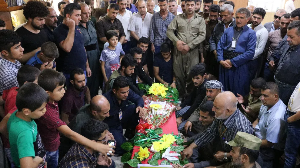 Şehîdê Berxwedana Rûmetê Hebîb bi merasîmeke bi heybet li Kerkûkê hate veşartin