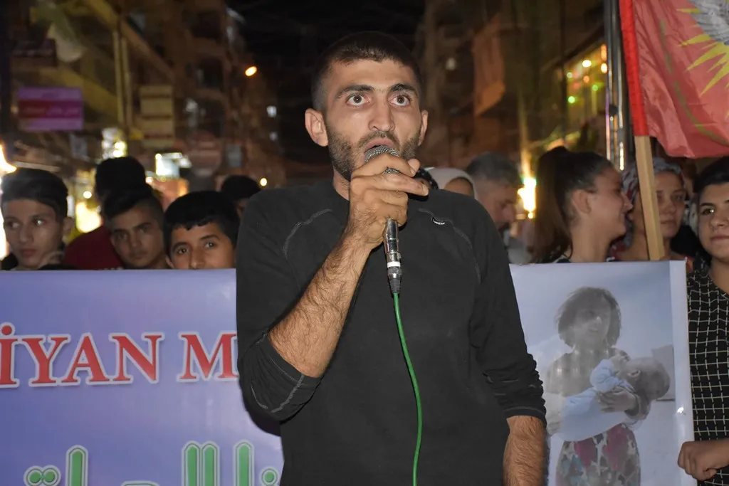 Ciwanên Helebê li dijî êrîşa dagirkeran meşeke lidar xistin