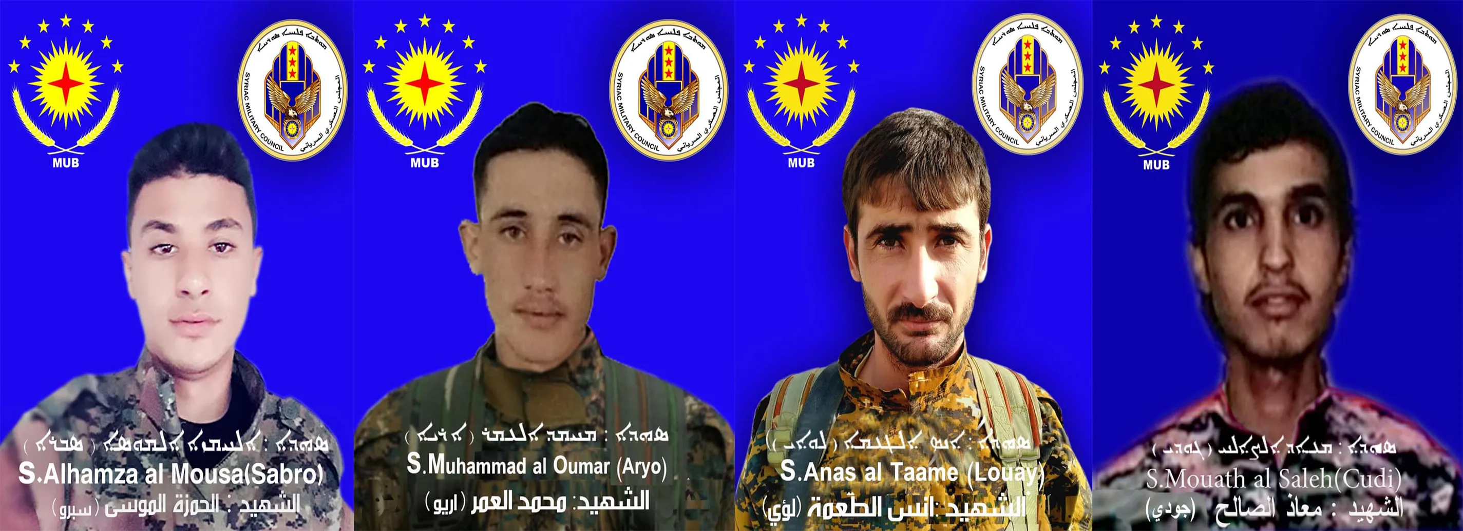 Meclisa Leşkerî ya Suryanî nasnameyên 5 şehîdan eşkere kirin