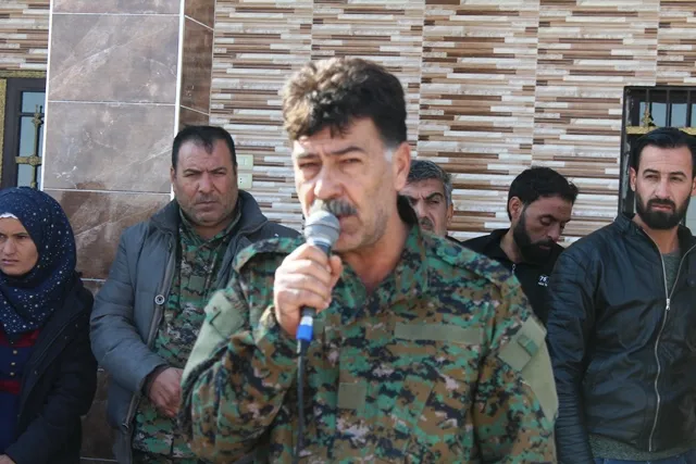Şêniyên Şedadê cenazeyê şehîd Setam El-Salih oxir kir