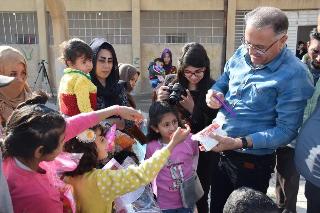 Çalakiyek ji zarokên koçber ên Serêkaniyê yên li Qamişlo re hat lidarxistin