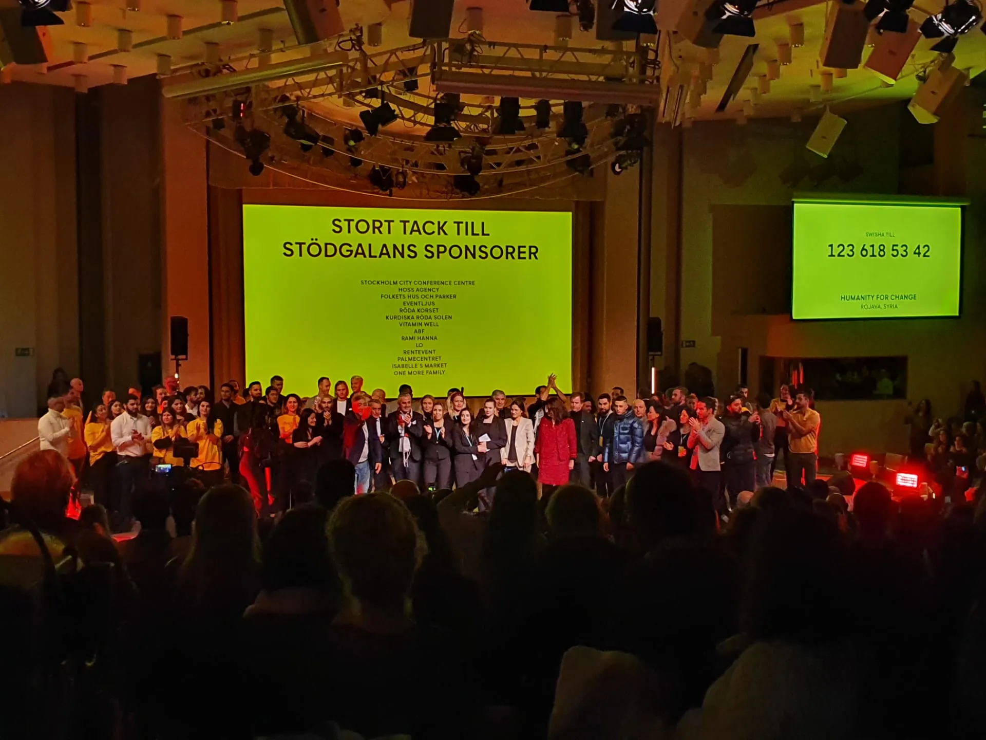 Li Swêdê çalakiya piştgiriya Berxwedana Rûmetê