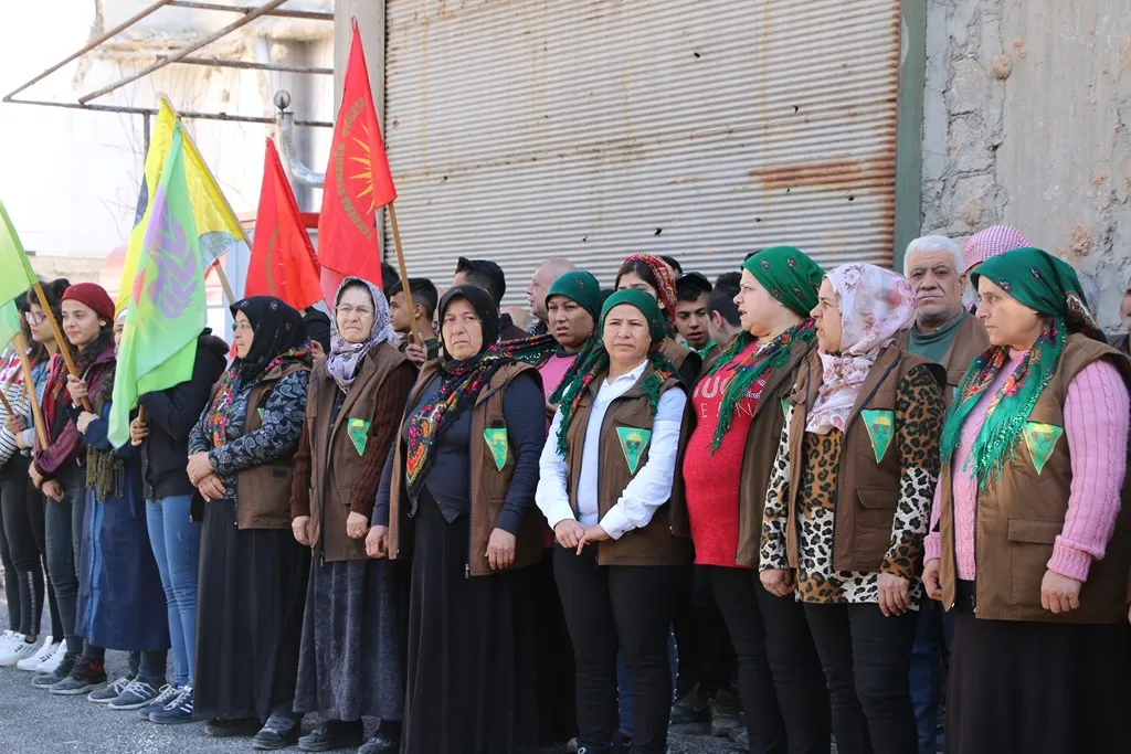 Merasîma xiyabî ya şehîd Sîlvana Intîqam li Helebê li dar ket