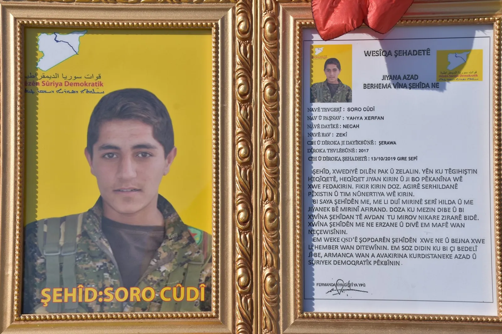 Sersaxî ji malbatên 5 şehîdên Berxwedana Rûmetê re hate xwestin