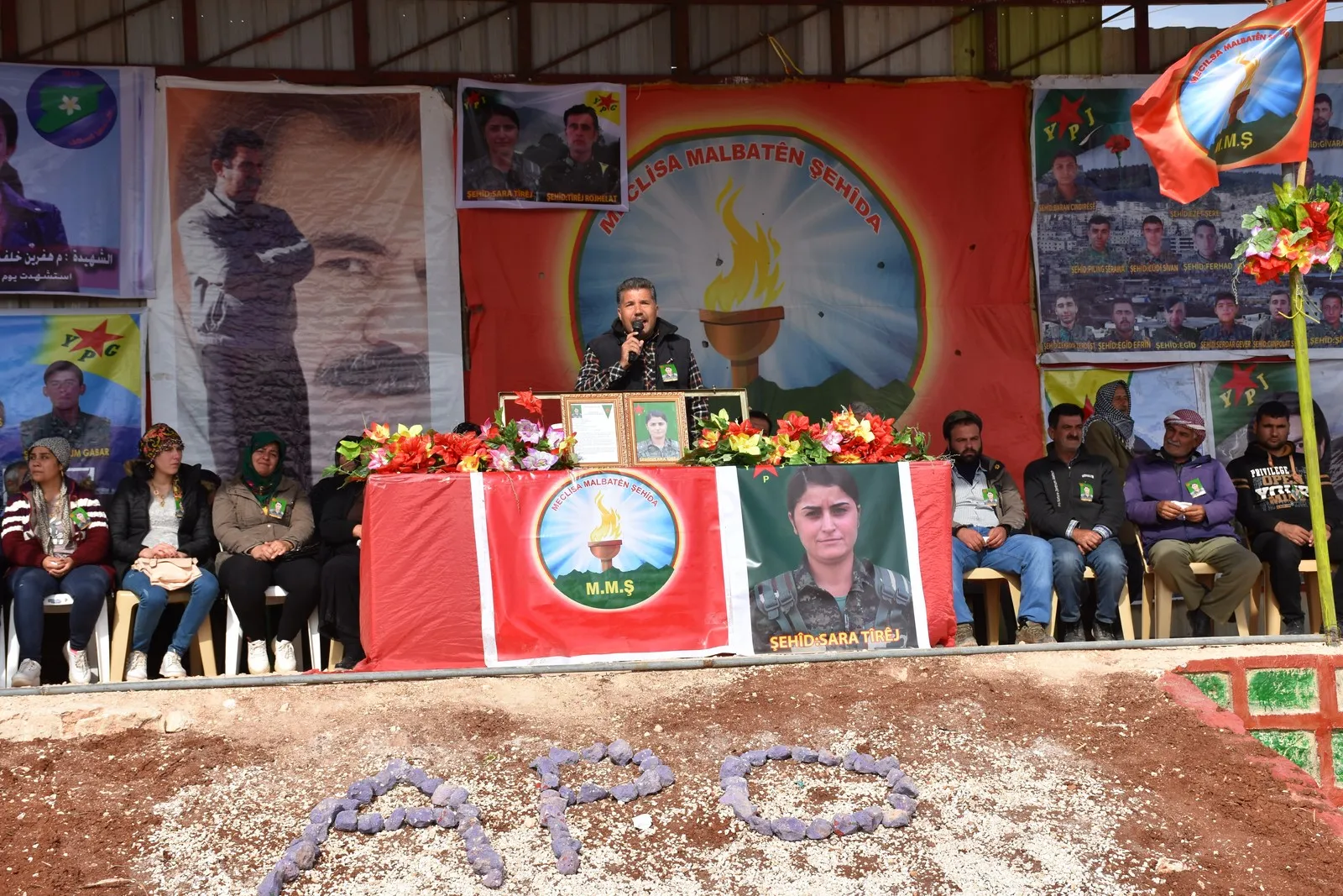 Ji bo şehîd Sara Tîrêj merasîma xiyabî hate lidarxistin