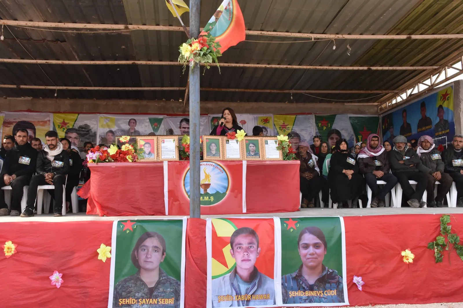 Li Şehbayê merasîma 3 şehîdên Berxwedana Rûmetê 