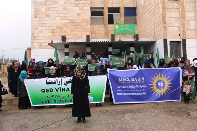 Jinên Şedadê piştgiriya xwe ji YPJ`ê re ragihand