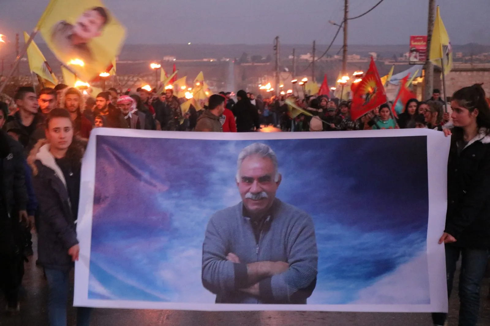 Li Şêrawayê tecrîda li dijî Ocalan hate şermezarkirin