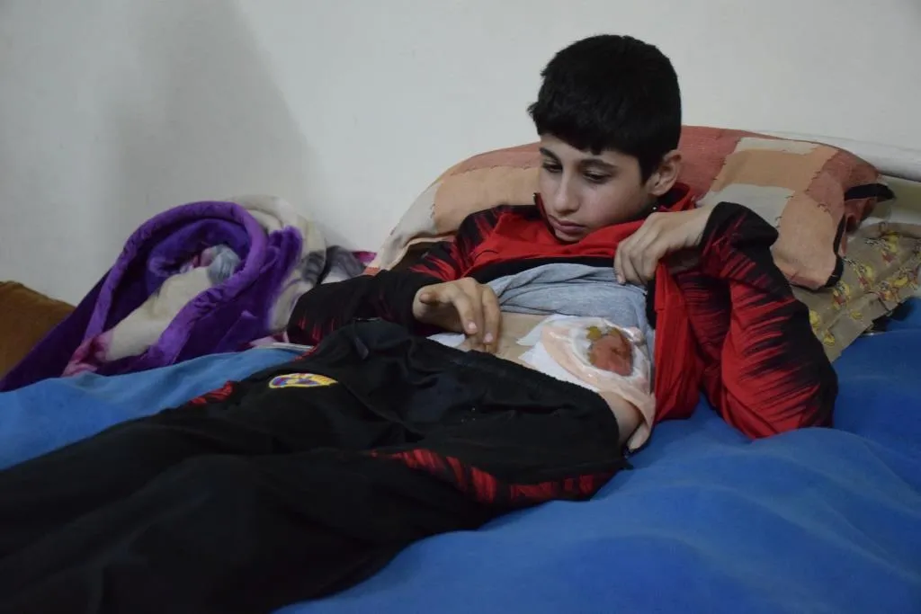 Leşkerên Tirk bendena zarokekî felc kir