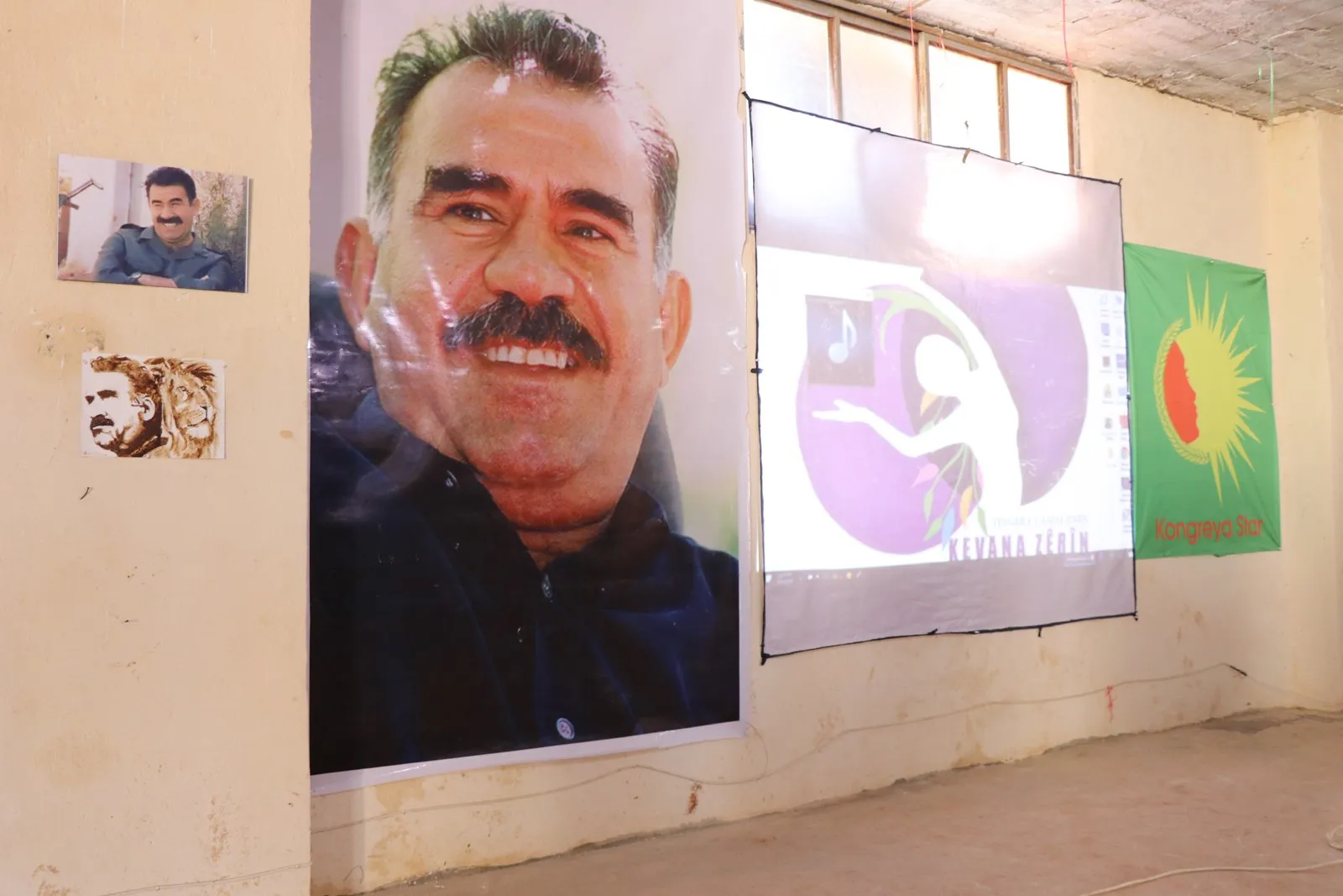 Şagirtên dibistanên Kampa Serdem pêşangeheke wêneyan li dar xist