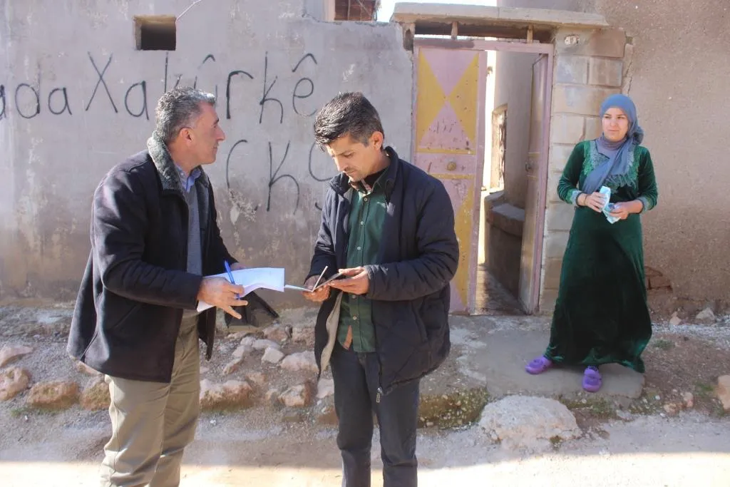 Mazot li koçberên Serêkaniyê hate belavkirin