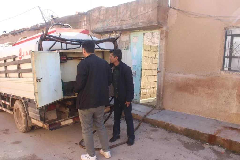 Mazot li koçberên Serêkaniyê hate belavkirin