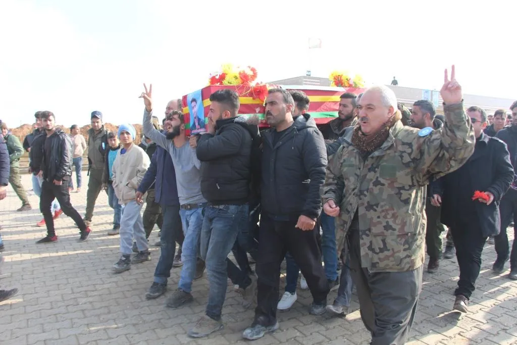 Cenazeyê şehîd Mehmûd Mihemed li Til Temirê hate veşartin