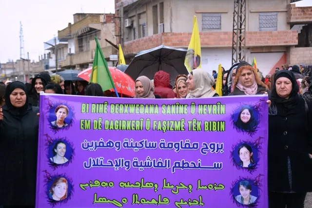 Li Bakur û Rojhilatê Sûriyê her sê jinên têkoşer hatin bibîranîn
