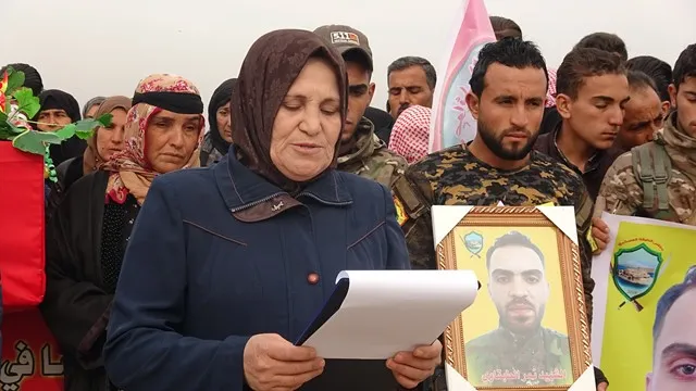 Cenazeyê şehîd Selama li Tebqayê hate veşartin