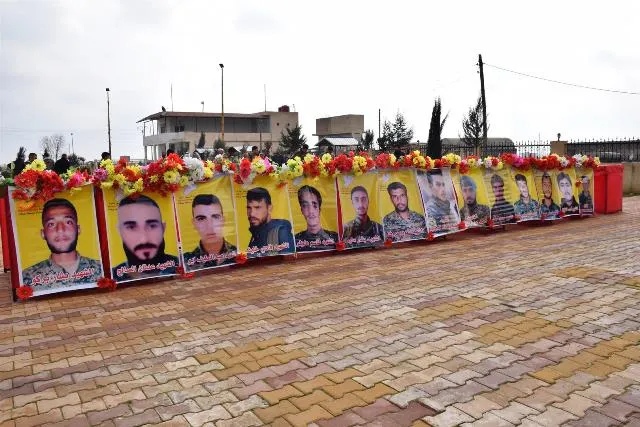 Li Hesekê ji bo 15 şehîdan merasîmek pêk hat