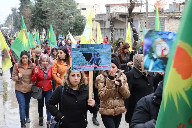 Şêniyên herêma Cizîrê ji bo Efrînê daketin qadan