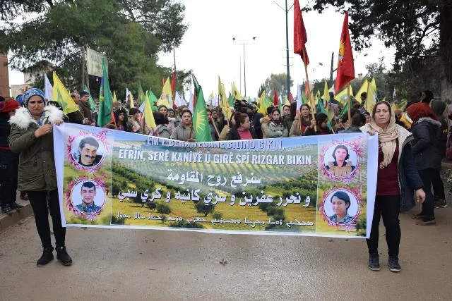 Şêniyên herêma Cizîrê ji bo Efrînê daketin qadan