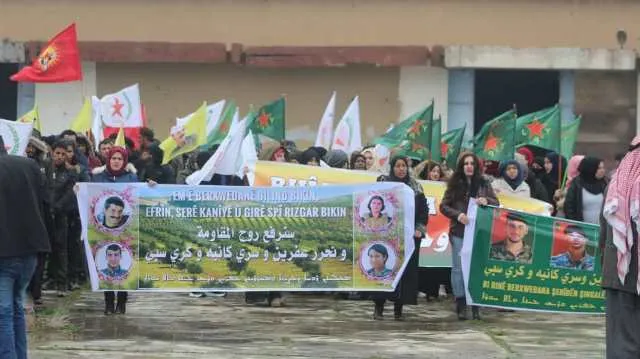 Şêniyên herêma Cizîrê ji bo Efrînê daketin qadan