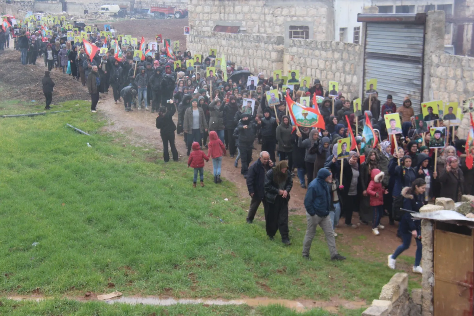 ​​​​​​​Li Şehba û Helebê dagirkeriya dewleta Tirk a li Efrînê hate şermezarkirin