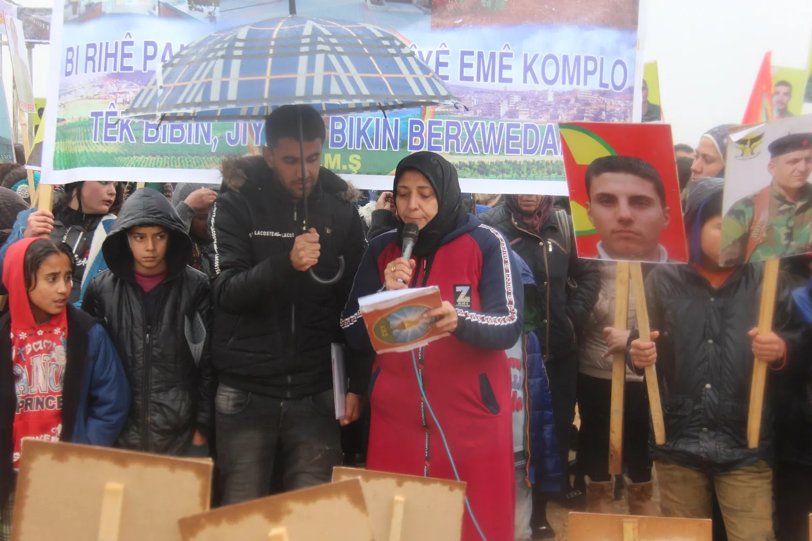 ​​​​​​​Li Şehba û Helebê dagirkeriya dewleta Tirk a li Efrînê hate şermezarkirin